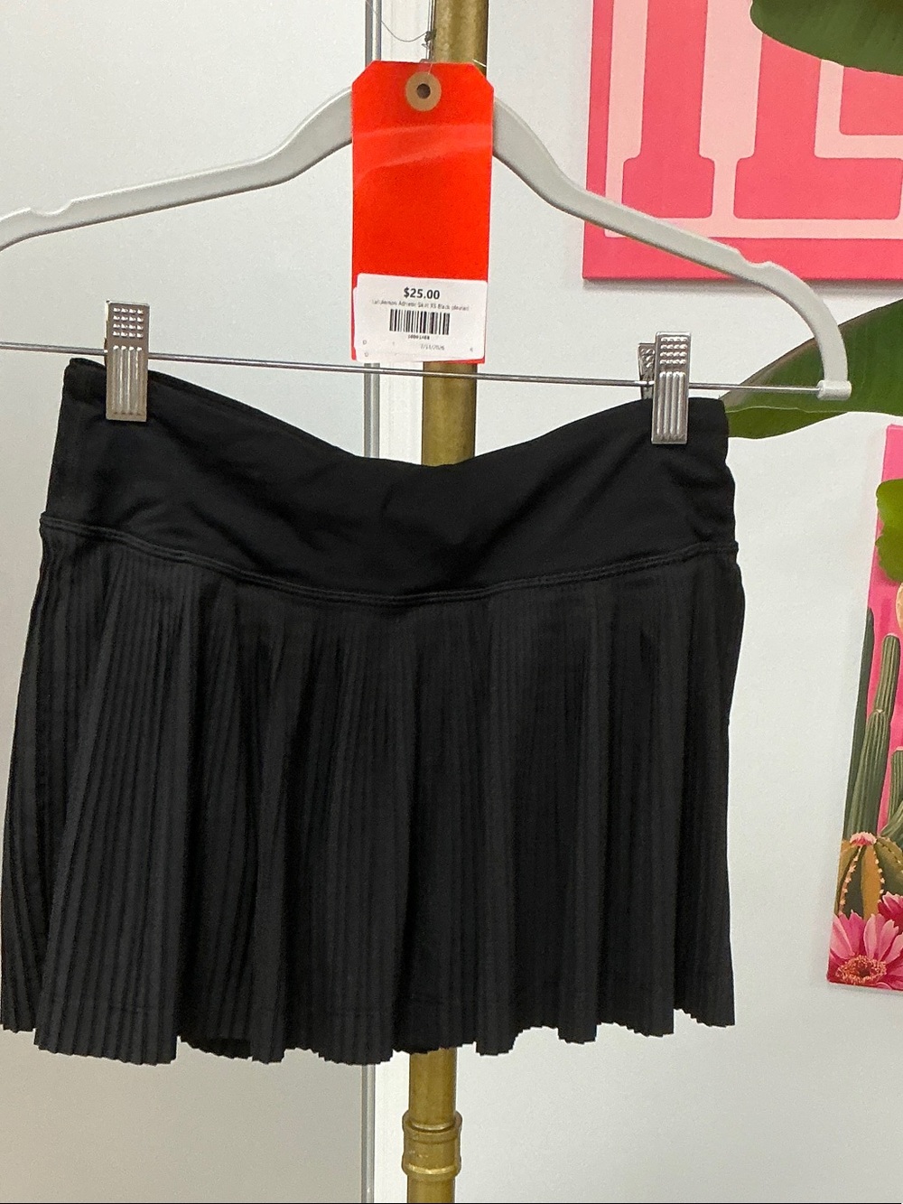 lululemon athletica Black Pleated Mini Skirt